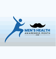 Mens Health Awareness Month In June Banner