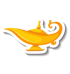 Genie Magic Lamp Cartoon Sticker