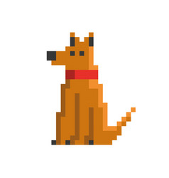 Dog Pixel Art Style