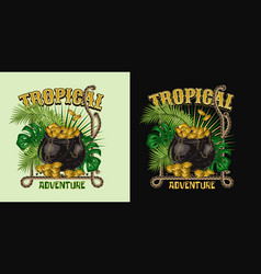 Label About Tropical Adventure