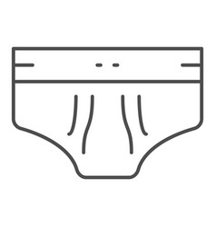 Men Briefs Thin Line Icon Underware