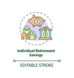 Individual Retirement Savings Concept Icon