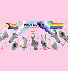 Bright Collage For Pride Month Events