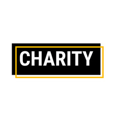 Charity And Generosity Black Callout Banner With