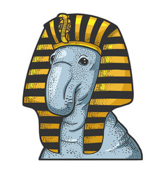 Elephant Seal Egyptian Pharaoh Sketch