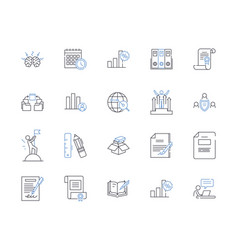 Executive Leadership Line Icons Collection