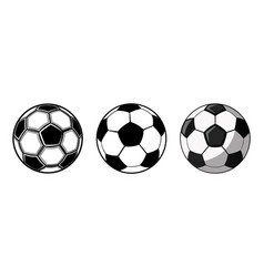 A Set Of Soccer Balls