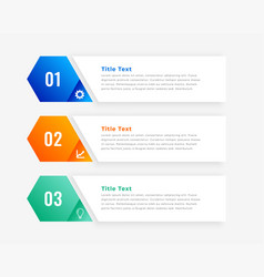 Colorful Three Step Infographic Options Chart