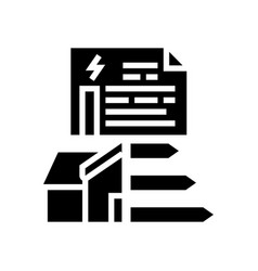 Energy Performance Certificate Glyph Icon