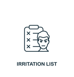 Irritation List Icon Monochrome Simple Time