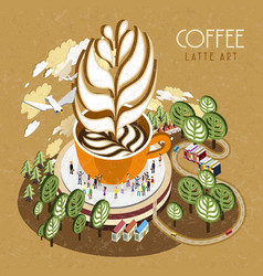 Latte Art Concept