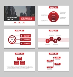 Red Abstract Presentation Templates Infographic