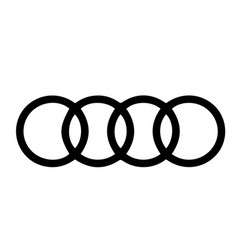 Audi Brand Symbol Logo Black Design German Cars