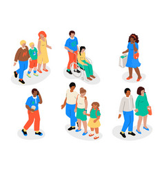 Groups Of People - Flat Design Style