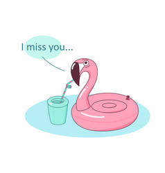 Lonely Flamingo Is Left Alone Due To Coronavirus