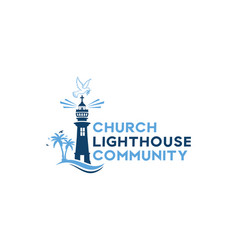 Church Lighthouse Logo Template