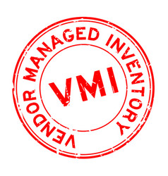 Grunge Red Vmi Abbreviation Vendor Managed