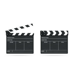 Open And Closed Clapper Boards