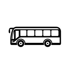 Passenger Tourist Bus Icon Side View