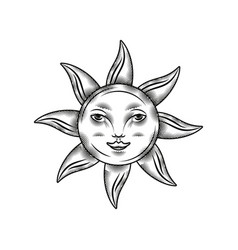 Sun Tattoo Style