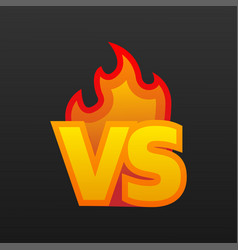 Versus Logo Vs Letters For Sports And Fight