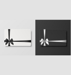 3d Realistic Blank Gift Card