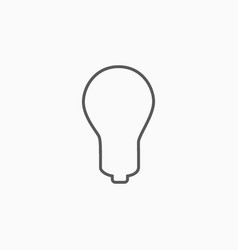 Bulb Icon Electric Lamp