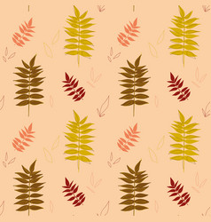 Fall Seamless Pattern With Maple Leaves