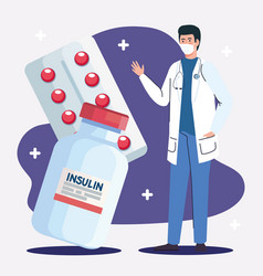 Insulin Vial With Doctor