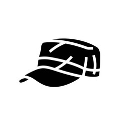 Military Hat Cap Glyph Icon