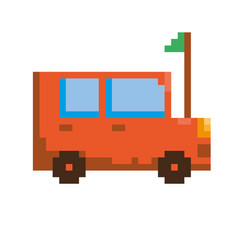 Car Pixel Art Style