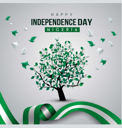 Happy Independence Day Nigeria Greetings Design