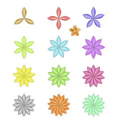 Pattern Flower Five Petal Set