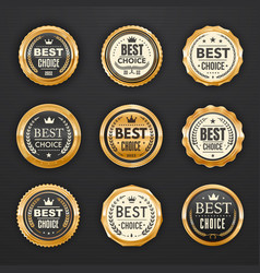 Best Choice Golden Badges Premium Quality Labels