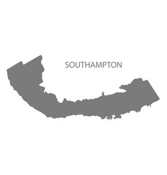 Southampton Bermuda Map Grey