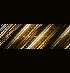 3d Black And Gold Stripes Wide Luxury