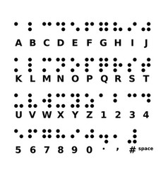 Braille Alphabet On White