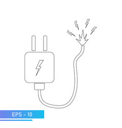 Exposed Wire With Sparks Danger To Life