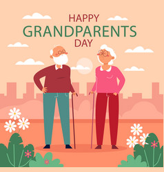 Grandparents Day Hand Drawn Flat