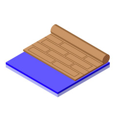 Floor Roll Icon Isometric New Interior