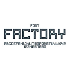 Minimal Geometric Cyberpunk Font Typeface