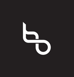 Letter Tb Abstract Infinity Line Logo