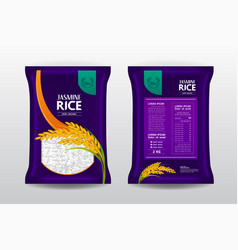 Premium Rice Product Package Mockup