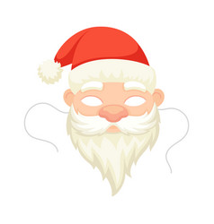 Carnival Santa Claus Mask With Strings As Head