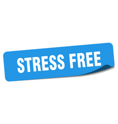 Stress Free Sticker Label