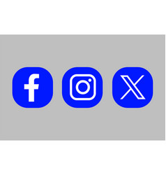 Facebook Instagram And Twitter X App Icons