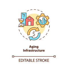 Aging Infrastructure Concept Icon