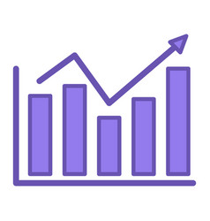 Colored Data Chart Icon Of Created