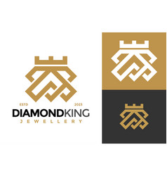 Letter A Diamond King Jewellery Logo Design