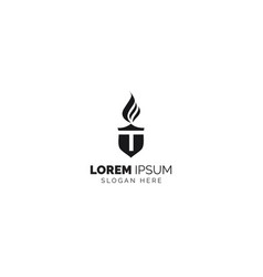 Torch Logo Template Design Icon